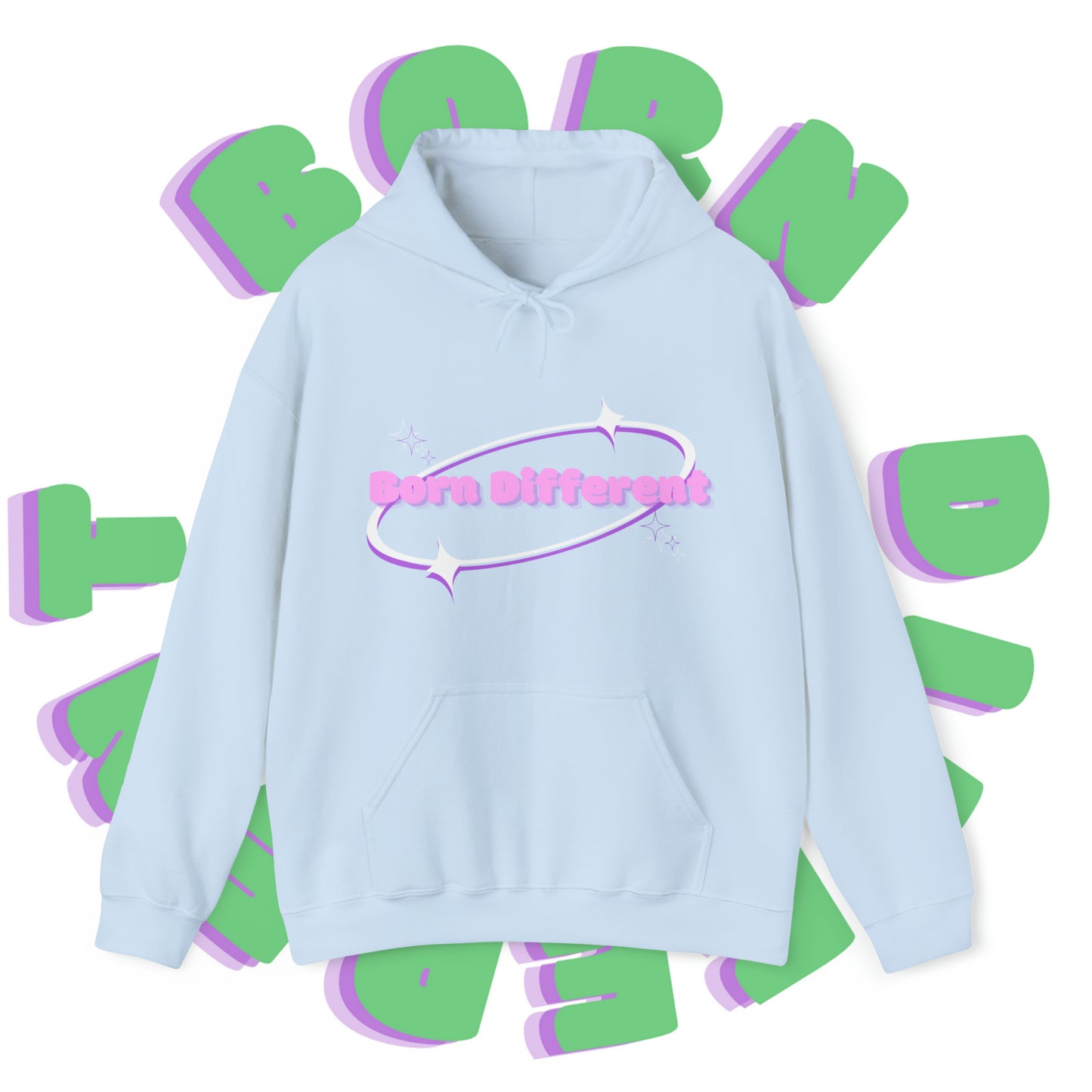 Pink Print Orbit Hoodie