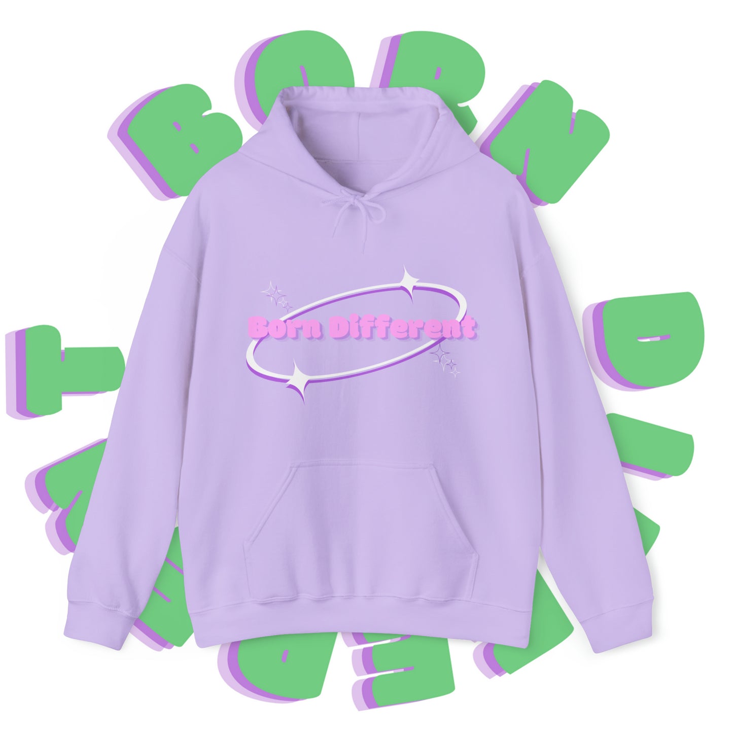 Pink Print Orbit Hoodie